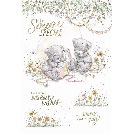 Someone Special Me to You Bear Handmade Birthday Card  £3.99