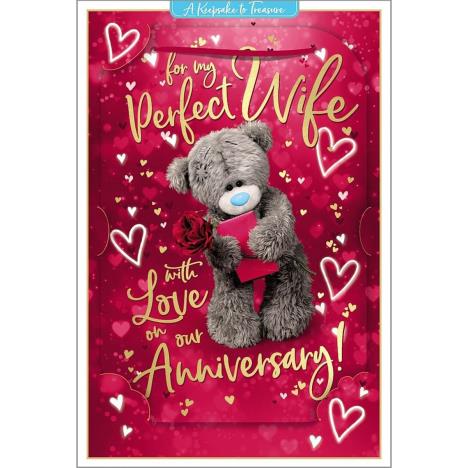 3D Holographic Perfect Wife Anniversary Me to You Bear Card  £3.59
