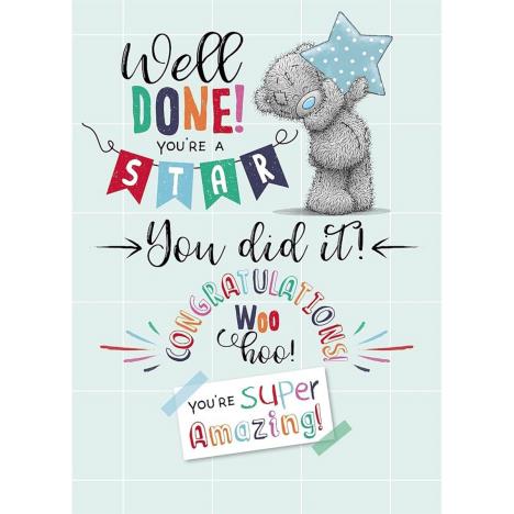 Well Done You Did It Congratulations Me to You Bear Card  £1.79