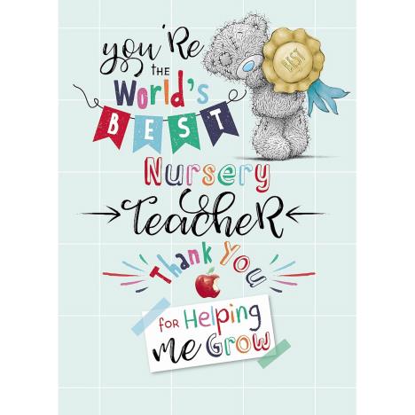 Nursery Teacher Me to You Bear Thank You Card  £1.79