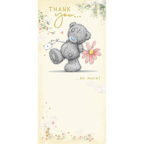 Bear Holding Pink Flower Me to You Beat Thank You Card  £1.89