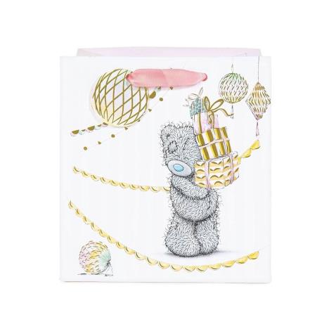 Bear Holding Stack of Presents Me to You Bear Small Gift Bag  £1.75