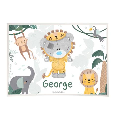 Personalised Tiny Tatty Teddy Jungle Animals Placemat  £6.99