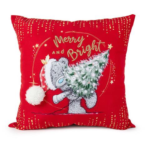 Merry And Bright Me to You Bear Christmas Cushion  £5.99
