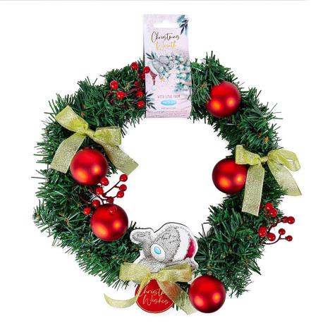 Christmas Wishes Me to You Bear Wreath  £8.99