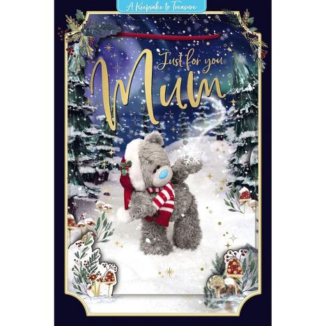 3D Holographic Just for You Mum Me to You Bear Christmas Card  £3.39