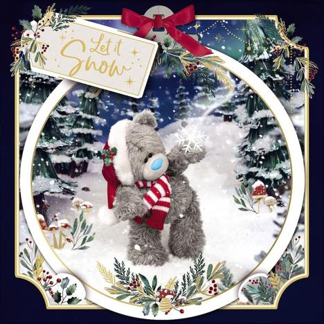3D Holographic Let It Snow Me to You Bear Christmas Card  £2.69