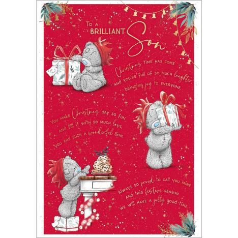 Brilliant Son Verse Me to You Bear Christmas Card  £3.59