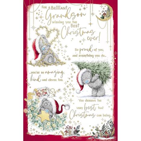 Brilliant Grandson Verse Me to You Bear Christmas Card  £3.59