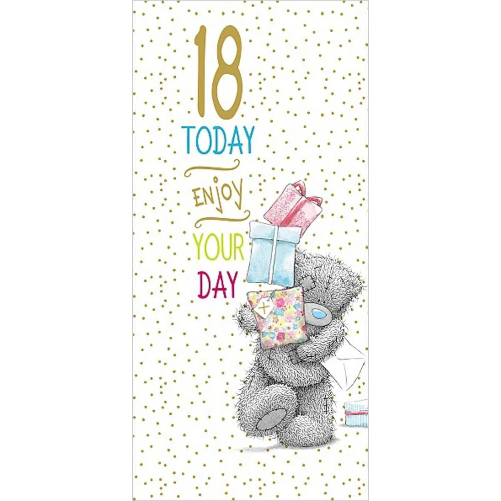 18 Today Me to You Bear 18th Birthday Card