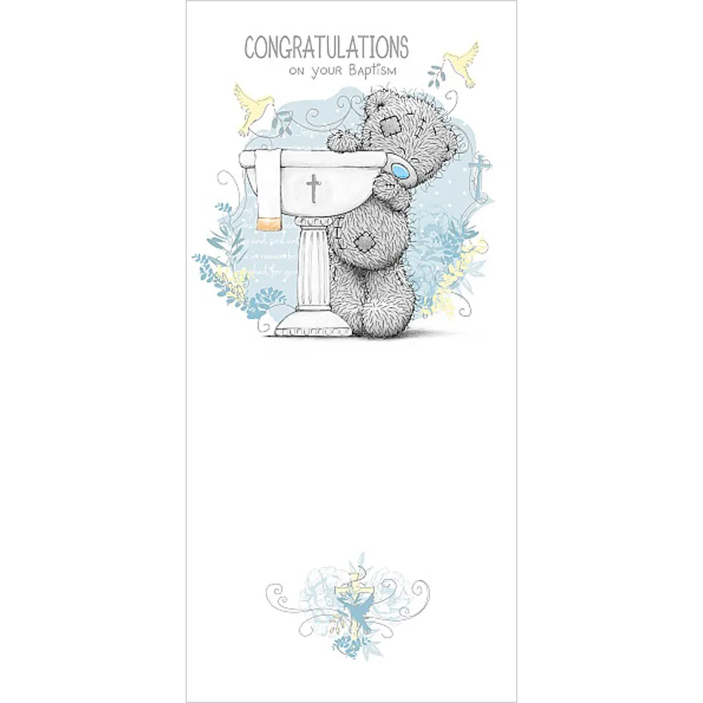 Congratulations On Your Baptism Me to You Bear Card
