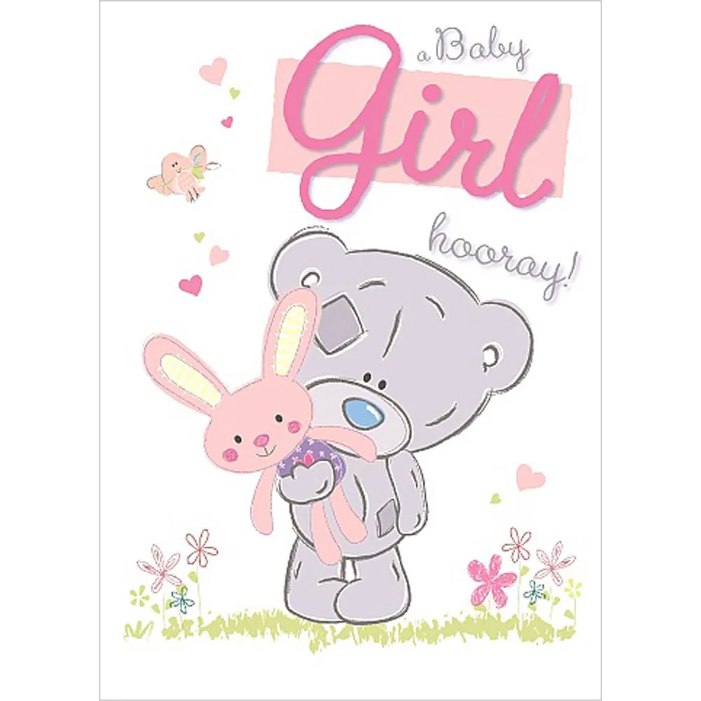 New Baby Girl Tiny Tatty Teddy Me to You Bear Card