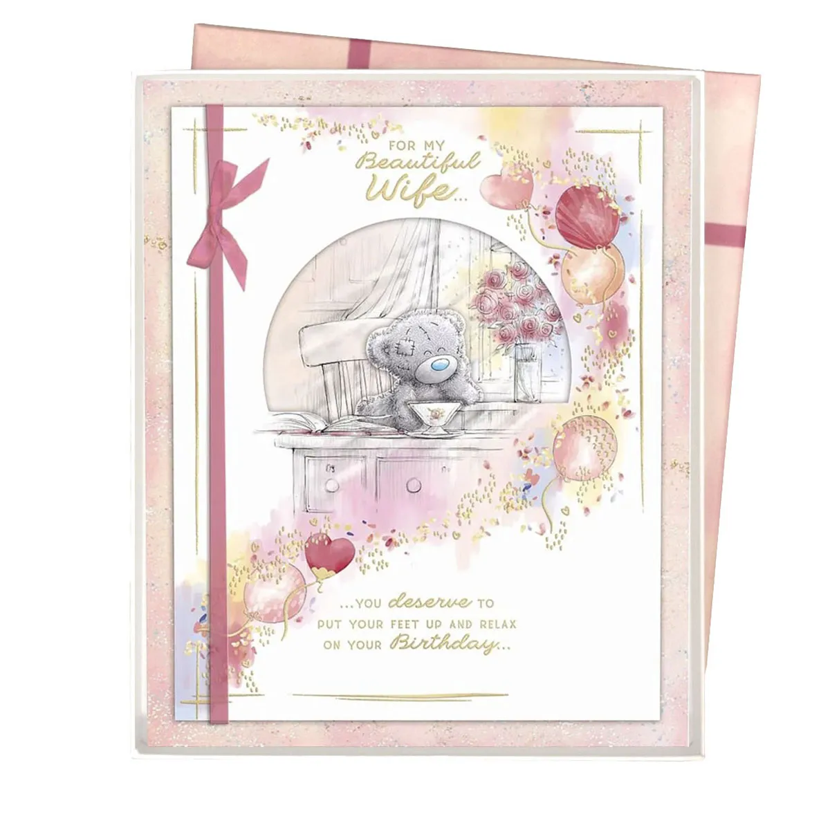 Beautiful Wife Me to You Bear Boxed Birthday Card