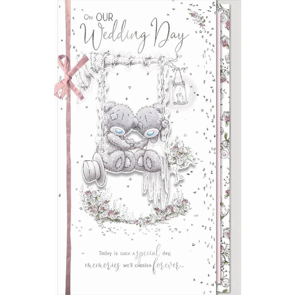 On Our Wedding Day Handmade Me to You Bear Card