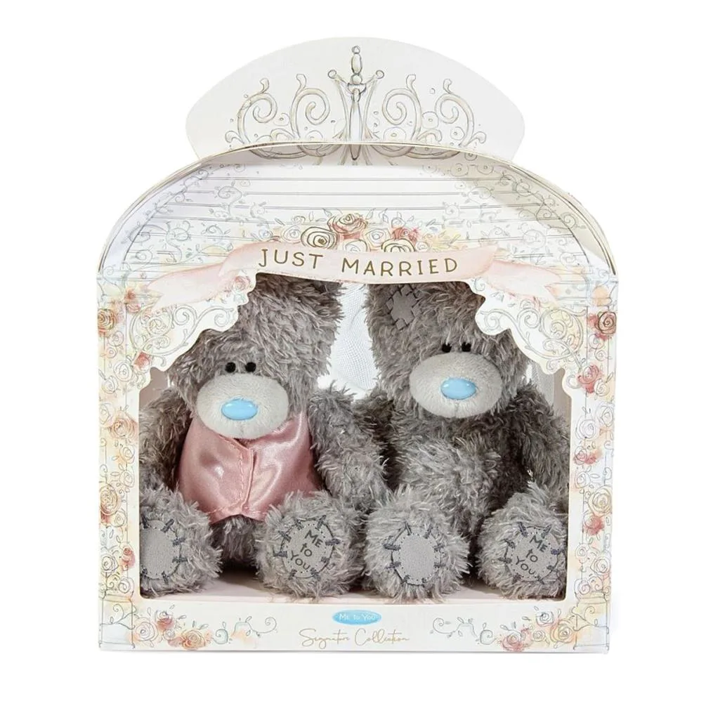 2 x 4" Mr and Mrs Wedding Me to You Bears