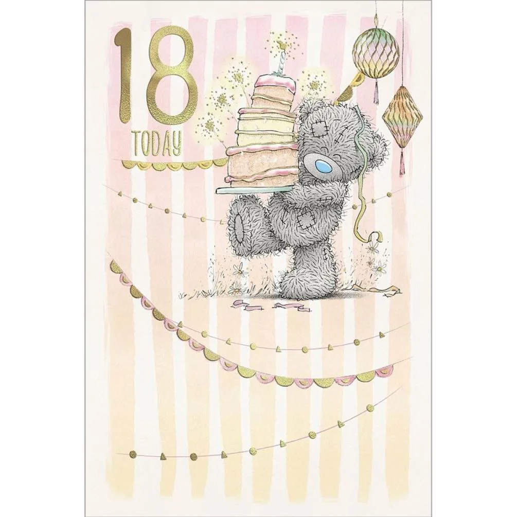18 Today Me to You Bear 18th Birthday Card
