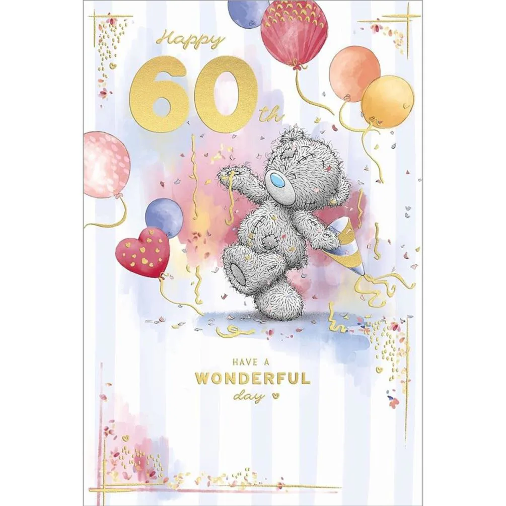 60th Birthday Me to You Bear Birthday Card