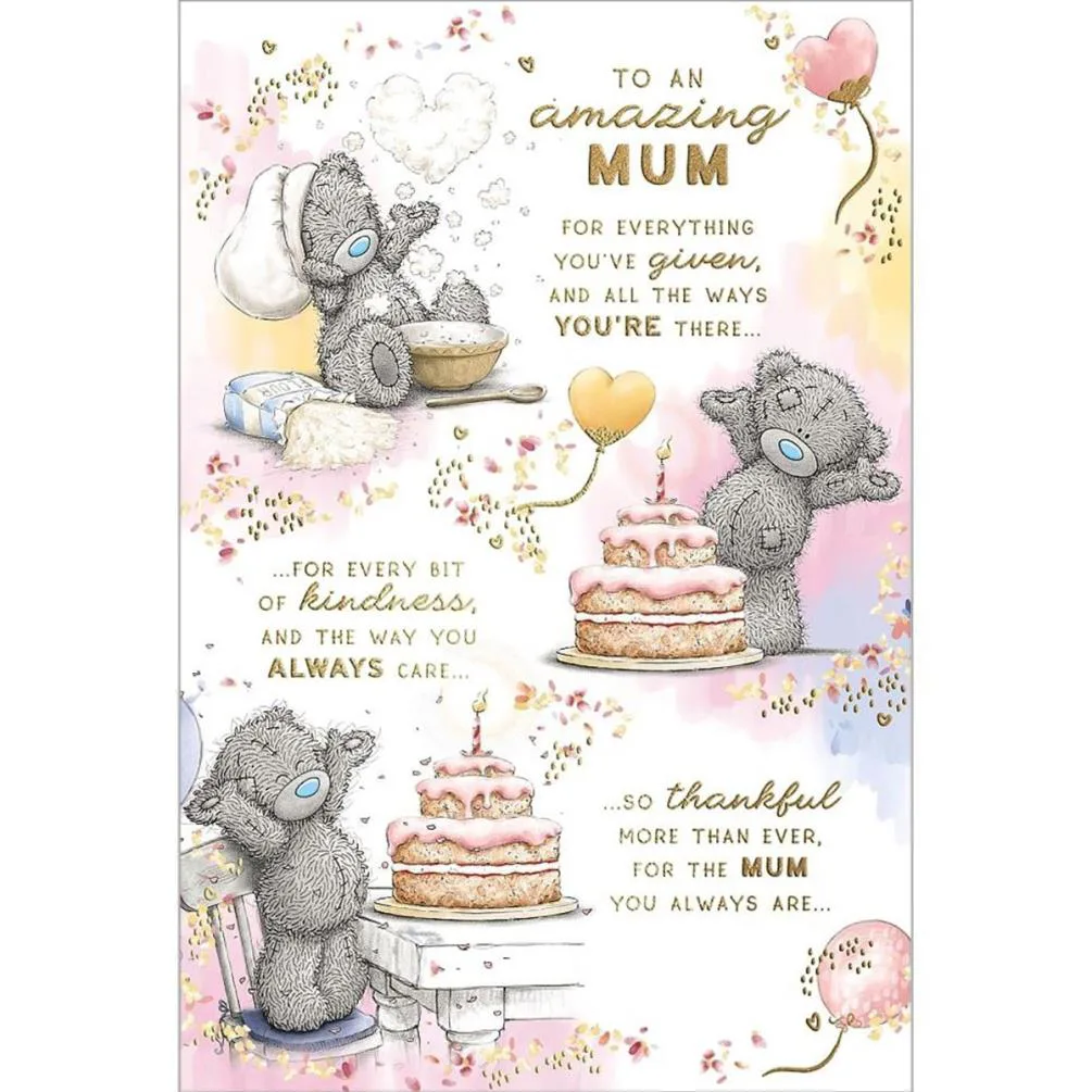 Amazing Mum Verse Me to You Bear Birthday Card