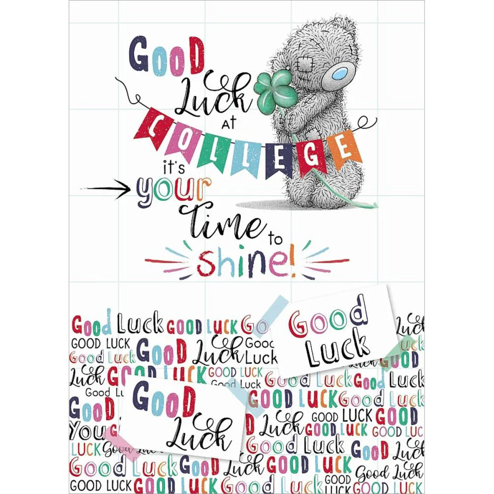 Good Luck at College Me to You Bear Card