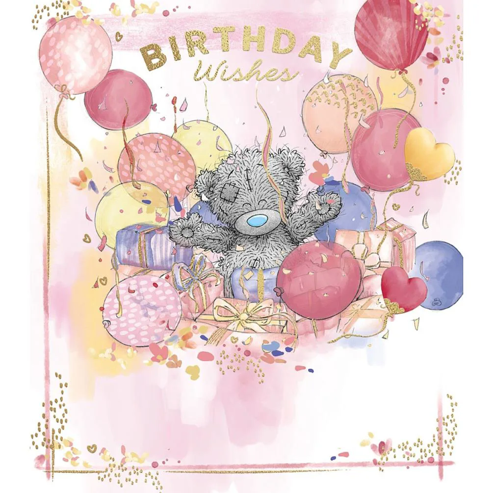 Birthday Wishes Me to You Bear Birthday Card