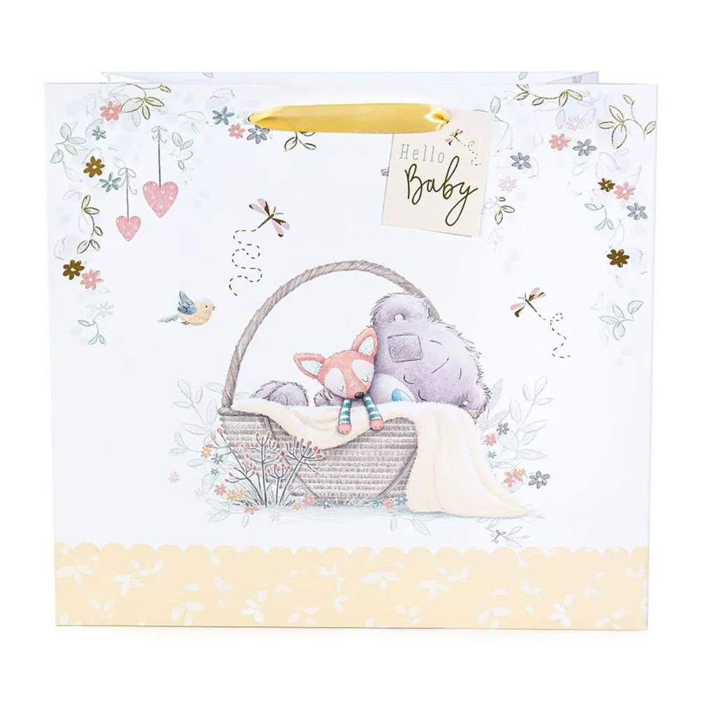 Hello Baby Me to You Bear Large New Baby Gift Bag