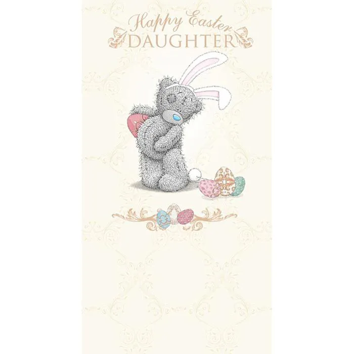 Daughter Me to You Bear Easter Card