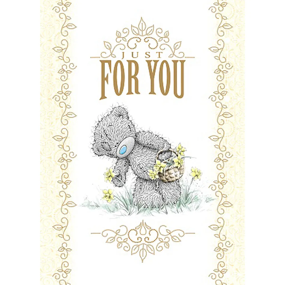 Just For You Me to You Bear Easter Card