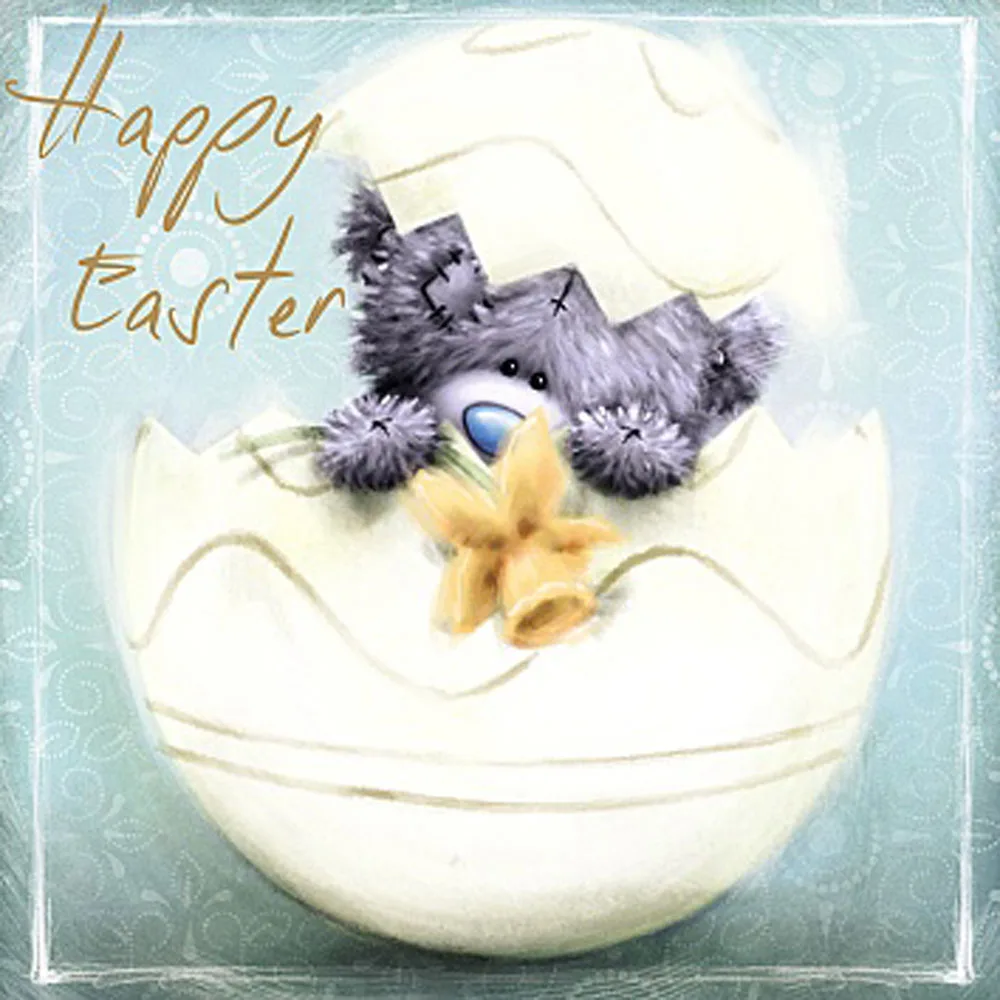 Happy Easter Square Me to You Bear Easter Card