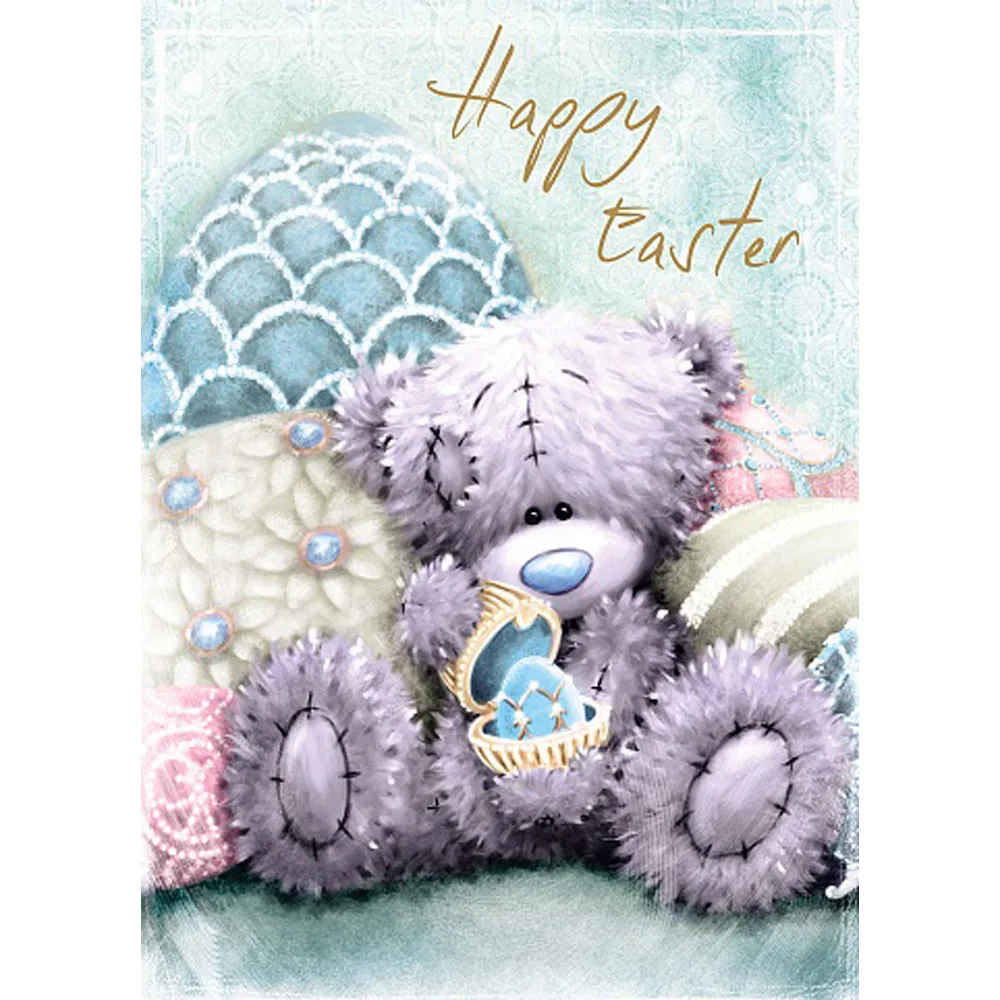Tatty Teddy With Egg Me to You Bear Easter Card