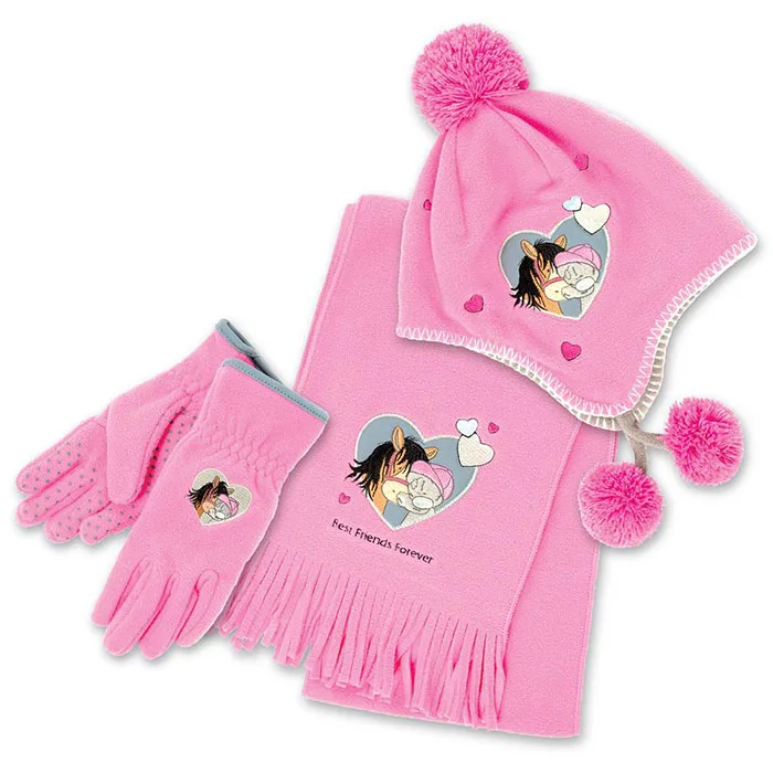 Me to You Bear Fleece Hat, Gloves &amp; Scarf Set Age 8-10