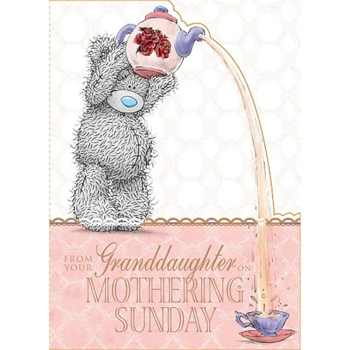 From Your Granddaughter Me to You Bear Mothers Day Card