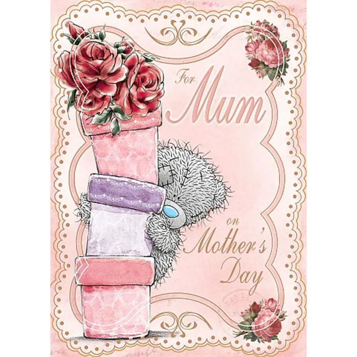 For Mum Flower Pots Me to You Bear Mothers Day Card