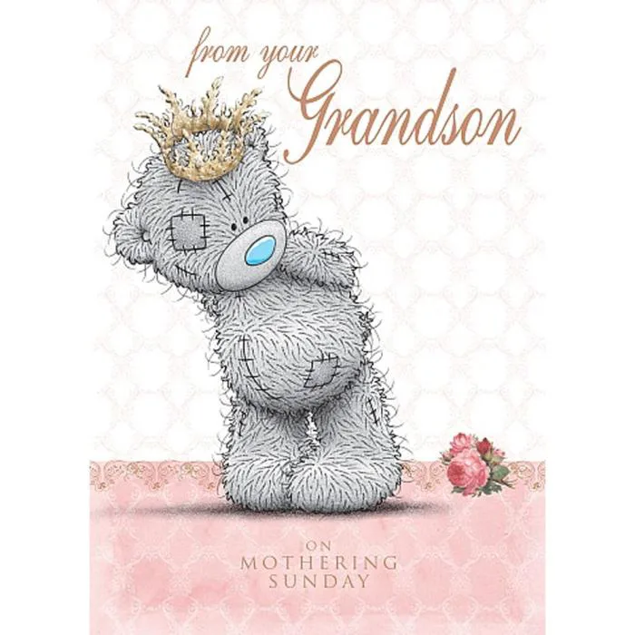 From Your Grandson Me to You Bear Mothers Day Card