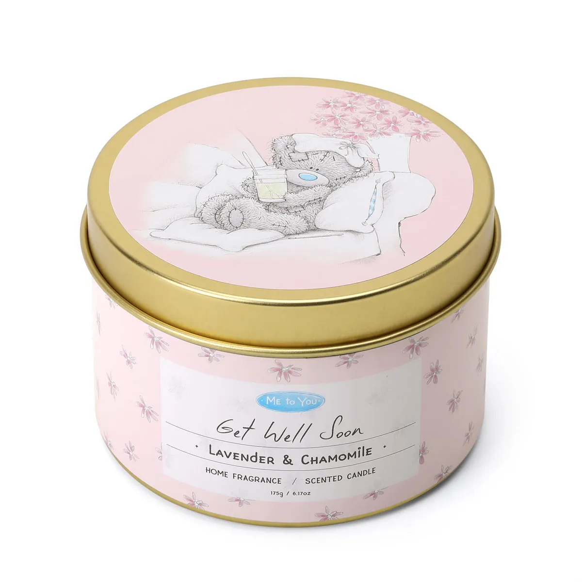 Get Well Soon Me to You Bear Tin Candle