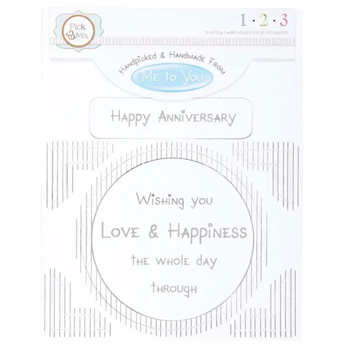 Happy Anniversary Occasions Verse &amp; Greeting Insert
