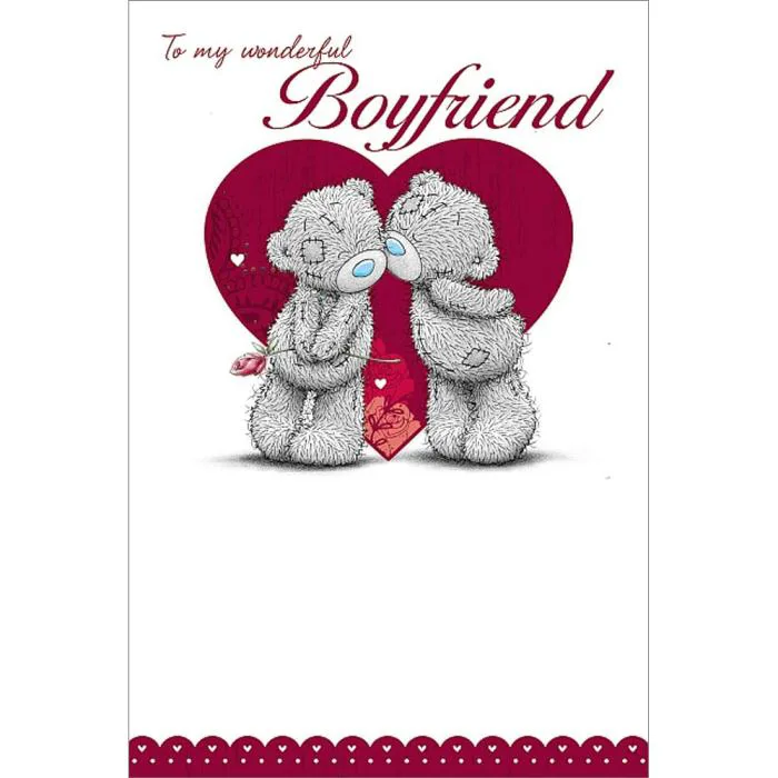 Wonderful Boyfriend Me to You Bear Valentines Day Card
