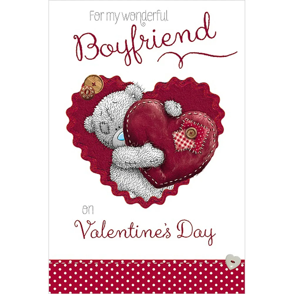 Wonderful Boyfriend Me to You Bear Valentine's Day Card