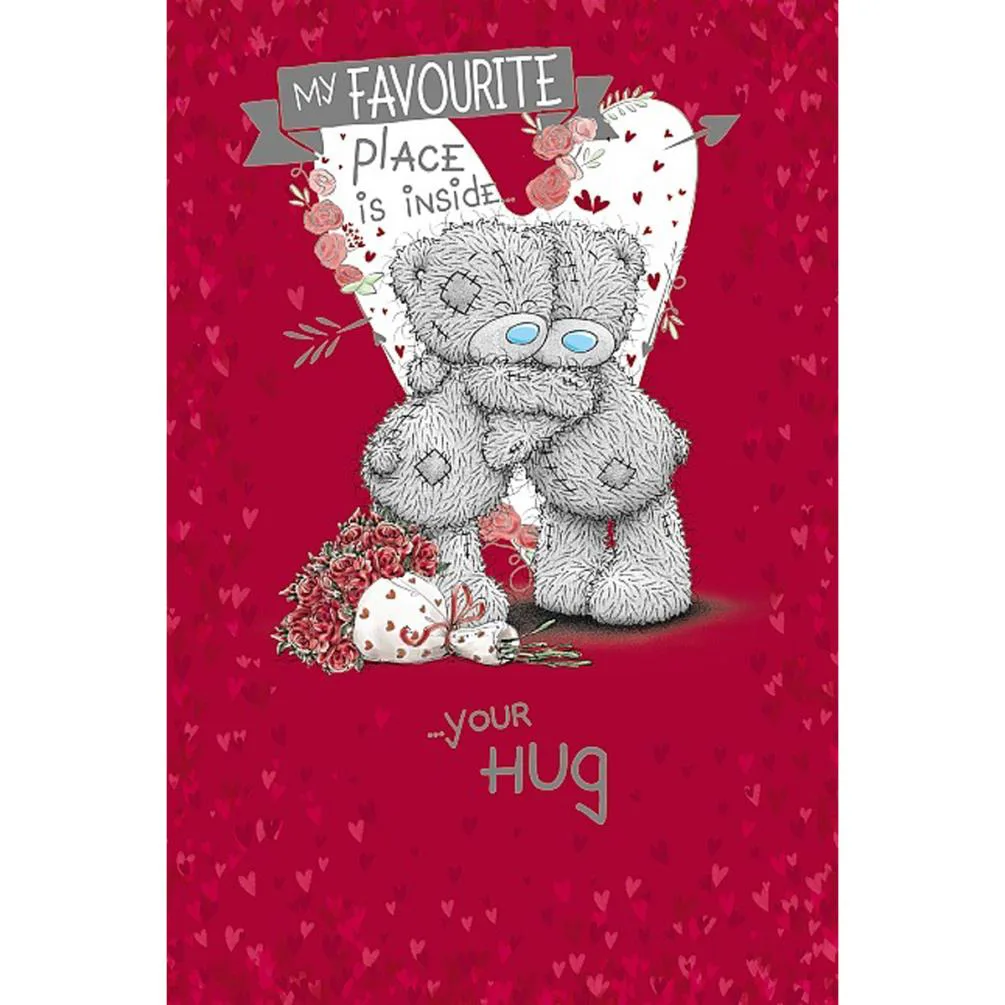 Bears Hugging Me to You Bear Valentines Day Card