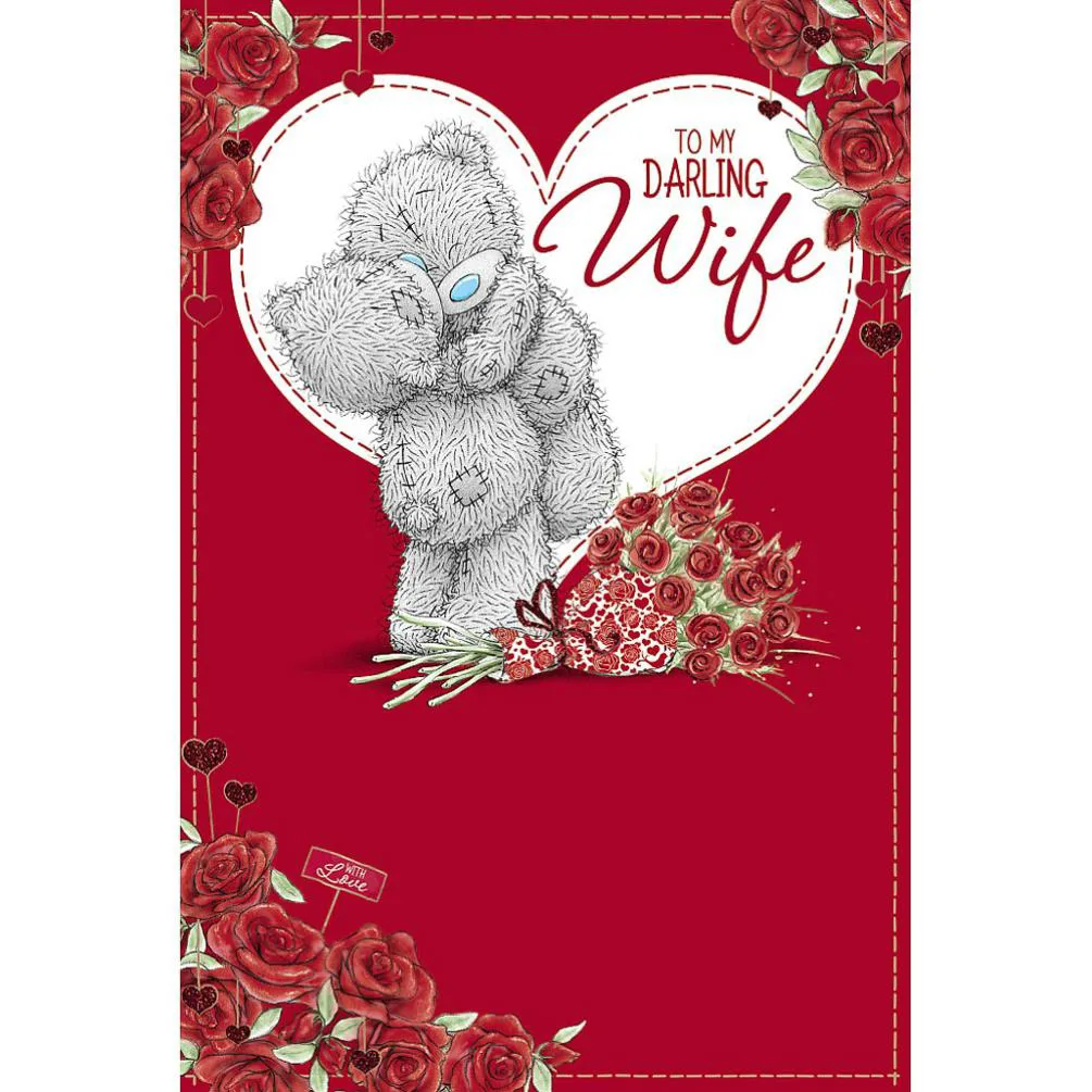 Darling Wife Me to You Bear Valentines Day Card
