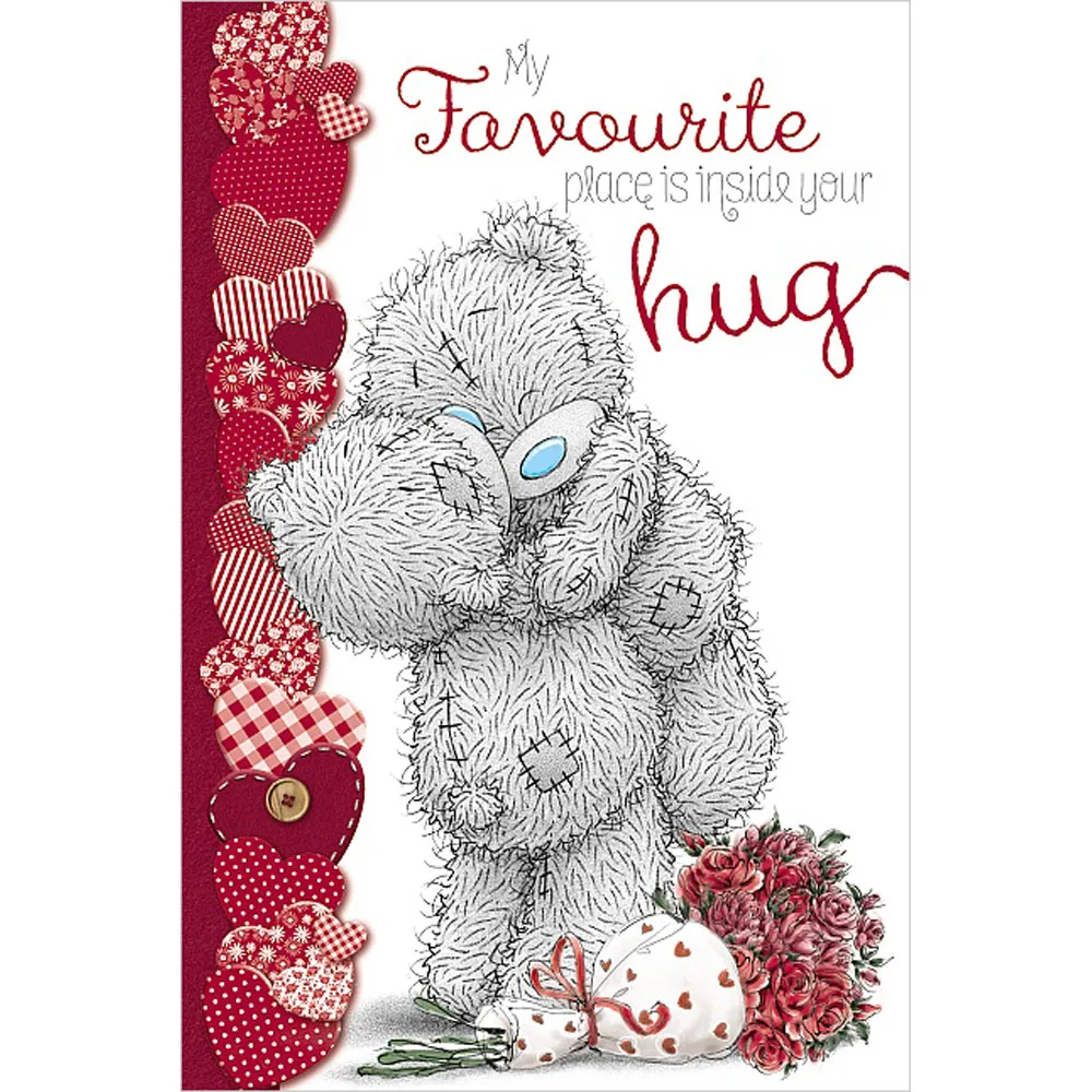 Bear Hug Me to You Bear Valentines Day Card