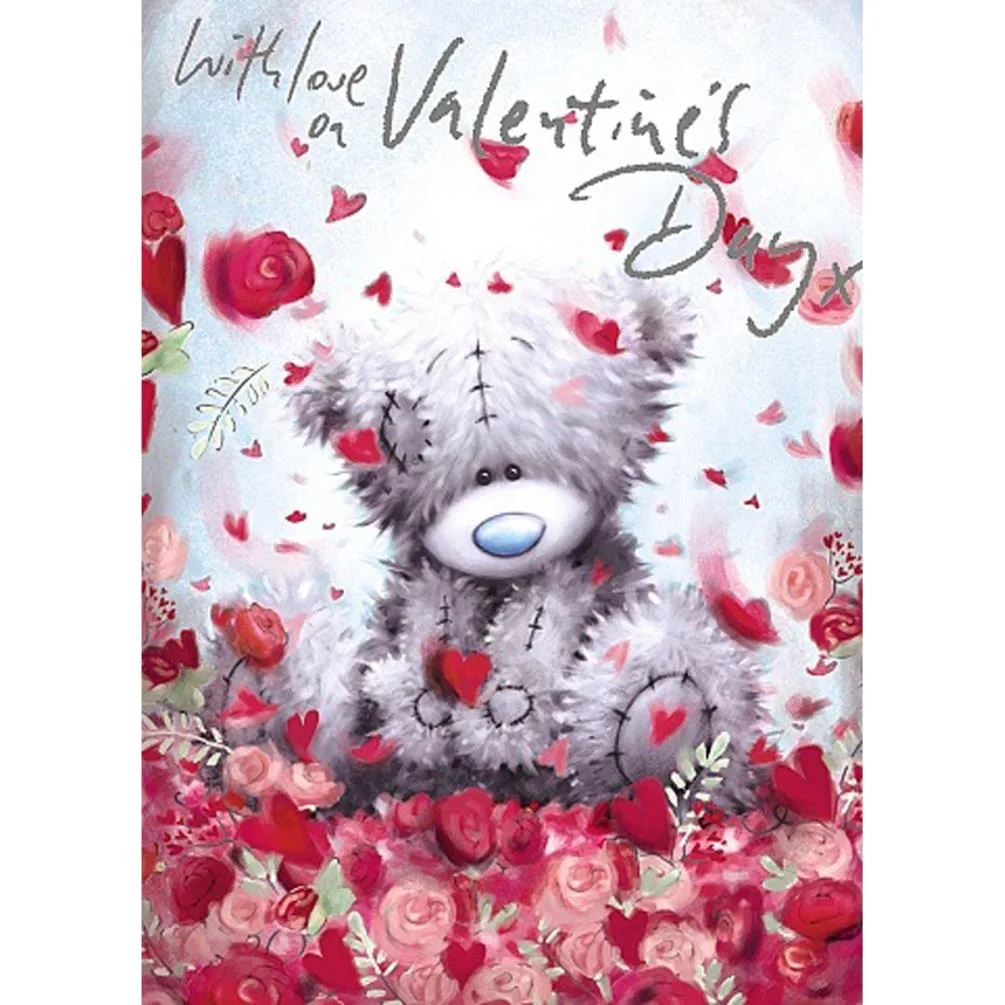 With Love You Me to You Bear Valentines Day Card