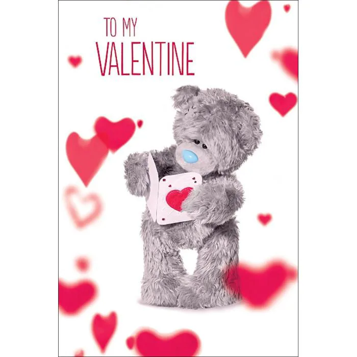 3D Holographic Valentine Me to You Bear Valentines Day Card