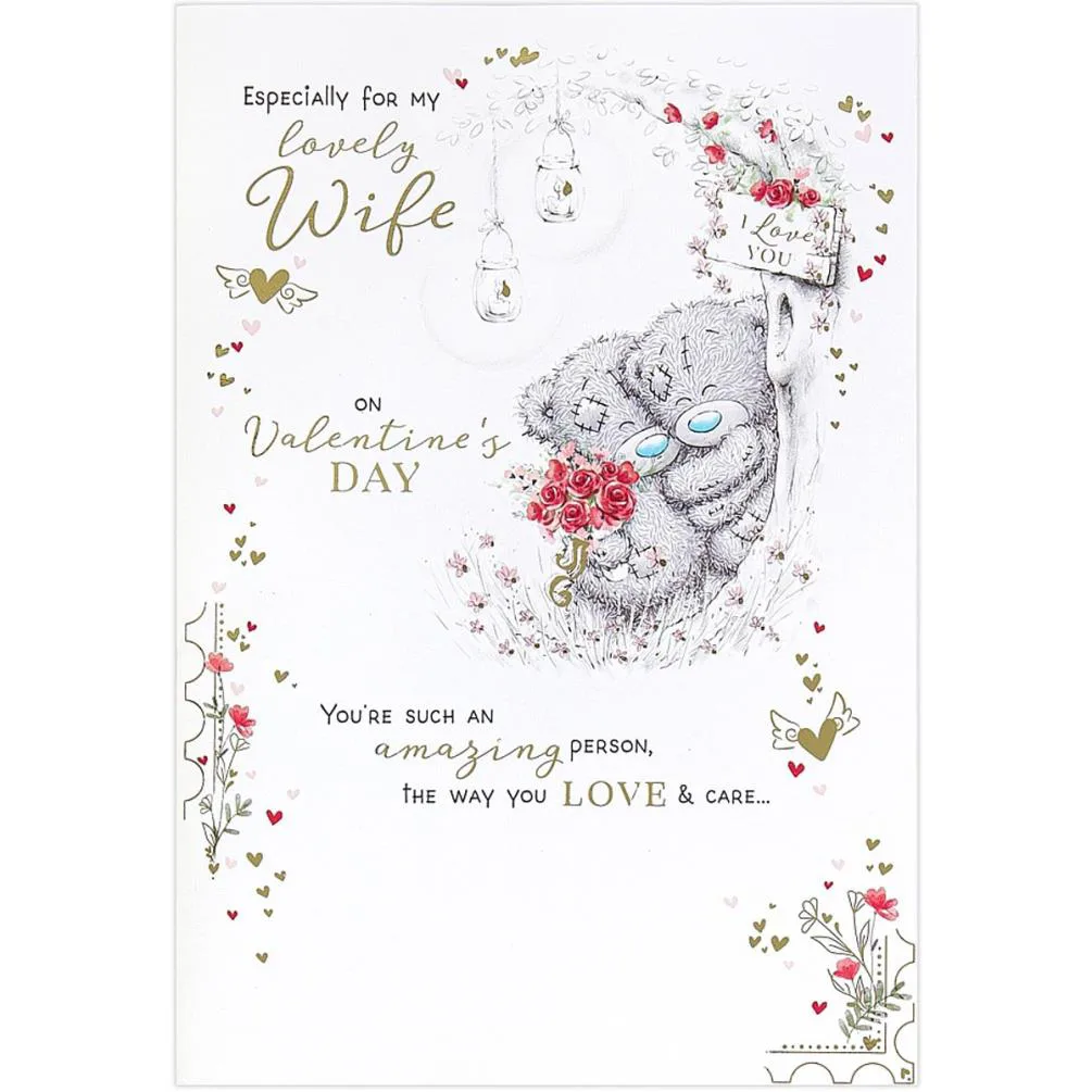 Lovely Wife Me to You Bear Valentine's Day Card