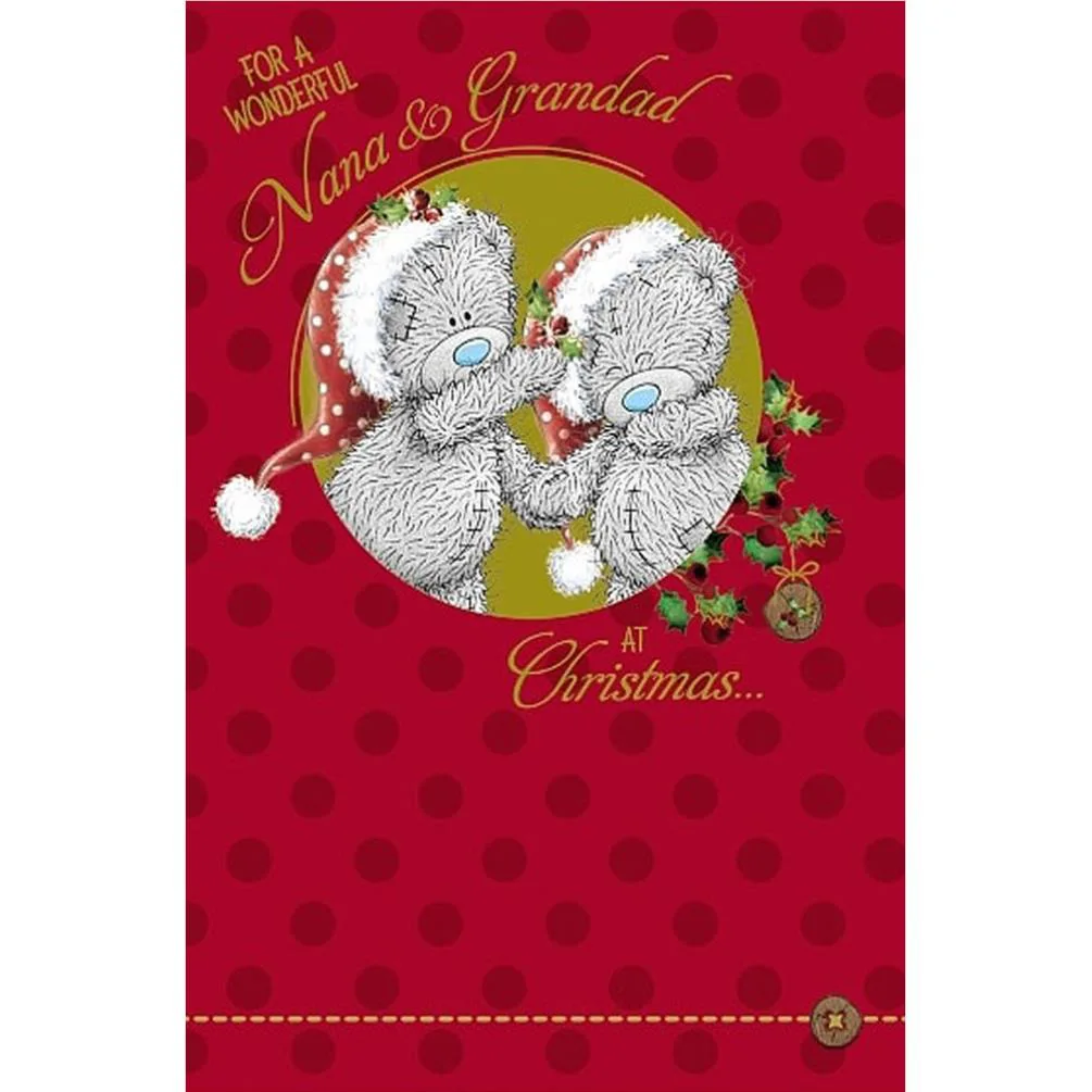 Wonderful Nana & Grandad Me to You Bear Christmas Card