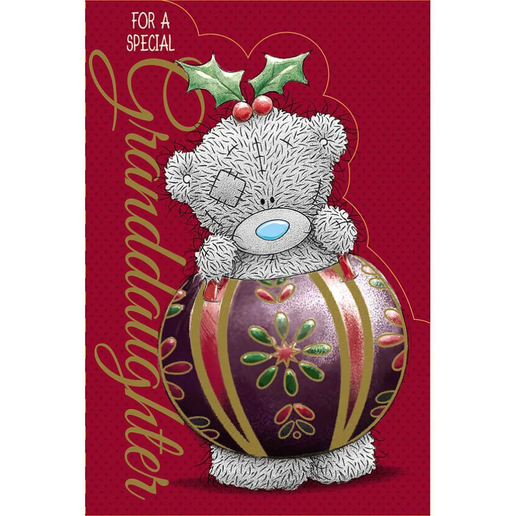 Granddaughter Me to You Bear Christmas Card