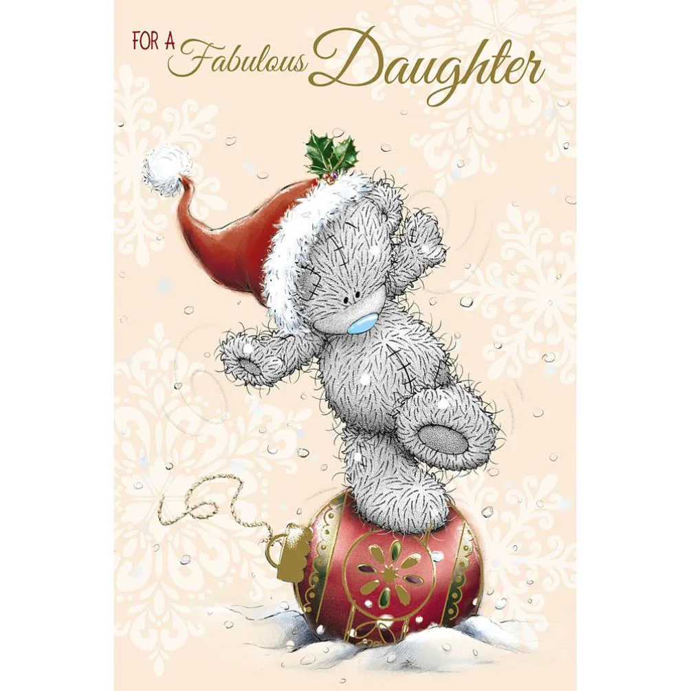 Fabulous Daughter Me to You Bear Christmas Card