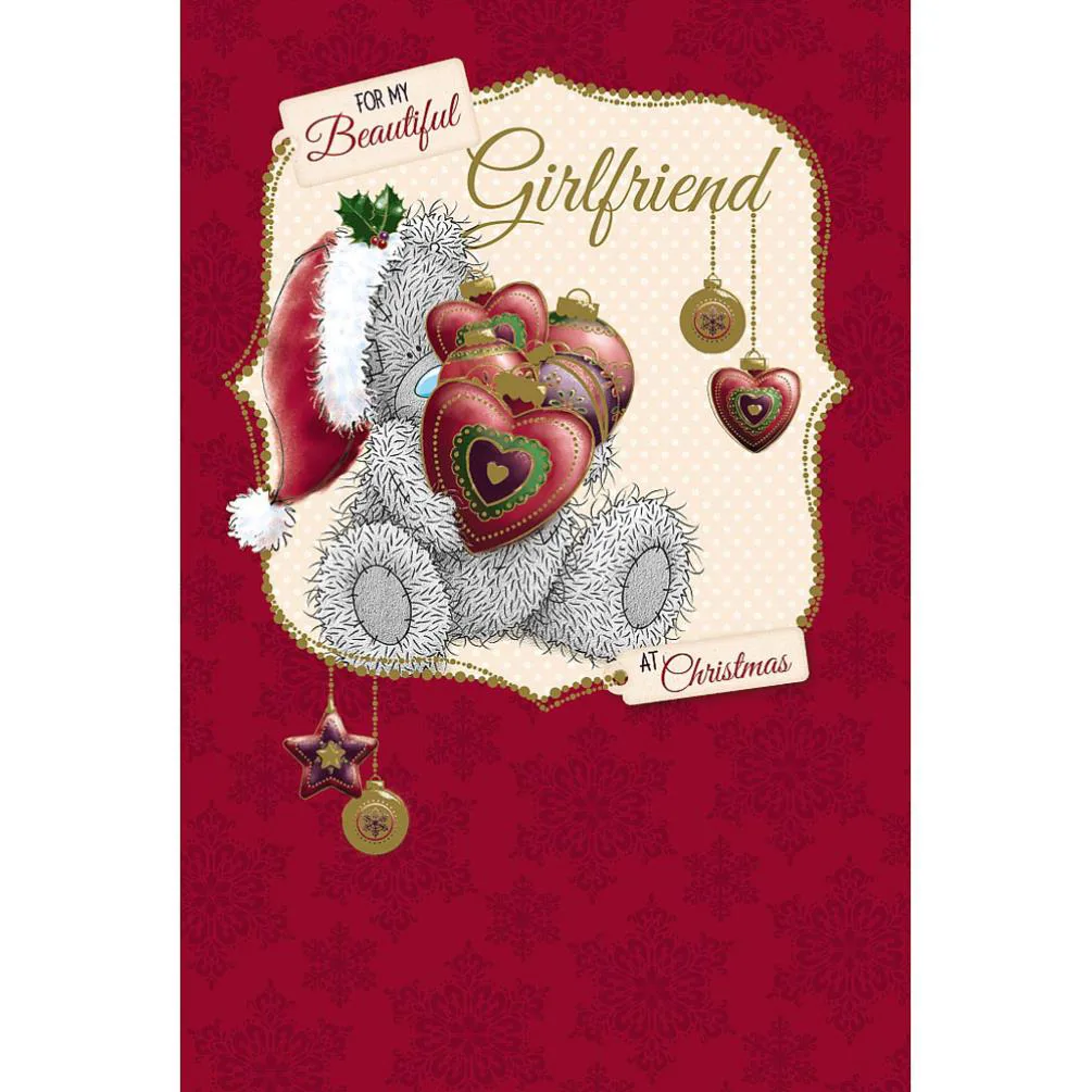 Beautiful Girlfriend  Me to You Bear Christmas Card