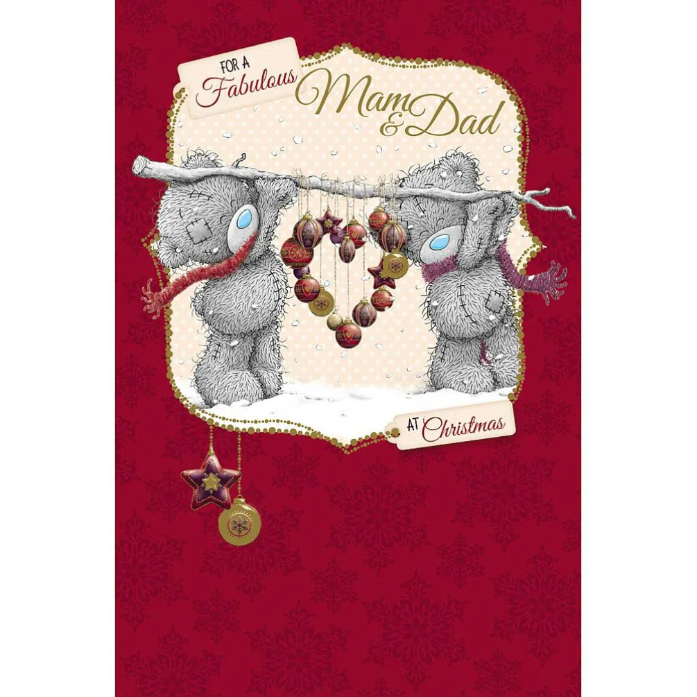 Mam And Dad Me to You Bear Christmas Card