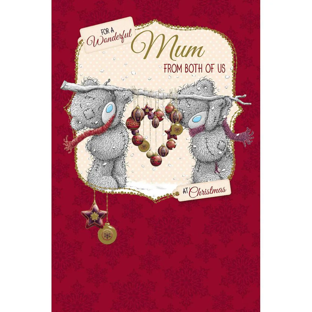 Mum From Both Of Us Me to You Bear Christmas Card