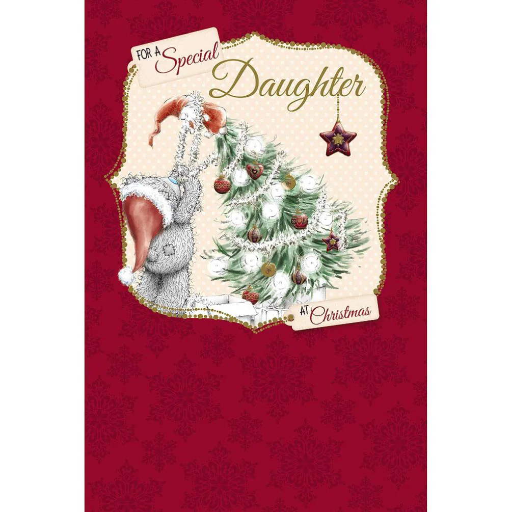 Special Daughter Me to You Bear Christmas Card
